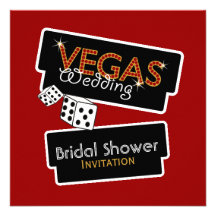 Vegas enciende la invitación nupcial roja de la du