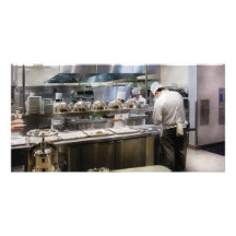 Vegas - París - los cocineros en la torre Eiffel Tarjeta Fotografica Personalizada