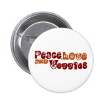 Veggies del amor de la paz pin
