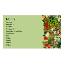 Veggies Tarjetas De Visita