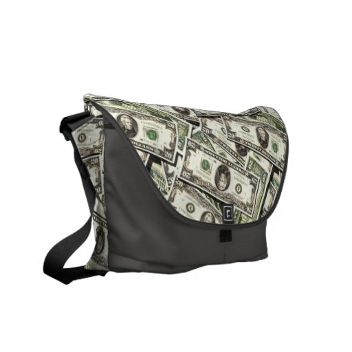 Veinte cuentas de dólar de EE. UU. Bolsas Messenger