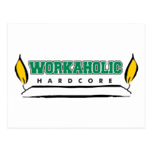 Vela ardiente del Workaholic en ambos extremos Tarjeta Postal