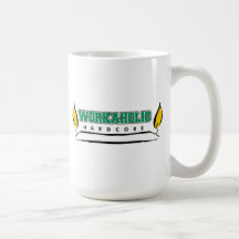 Vela ardiente del Workaholic en ambos extremos Taza