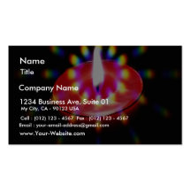 Vela con las luces especiales tarjeta personal
