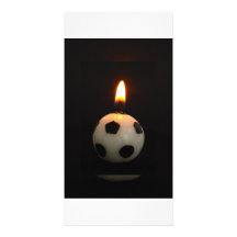 vela del fútbol tarjetas fotográficas personalizadas