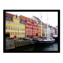 vela del nyhavn tarjeta postal