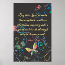 Vela encendida poster