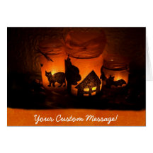 Velas 1 de Halloween Tarjeton