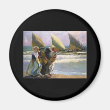 Velas de Joaquín Sorolla y Bastida tres Iman Para Frigorífico