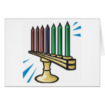 Velas de Kwanzaa Tarjeton