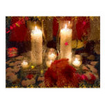 Velas de los días de fiesta tarjeta postal