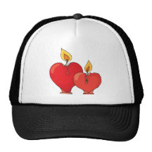 Velas del corazón gorro