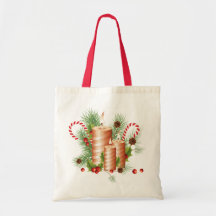 Velas del navidad bolsa de mano