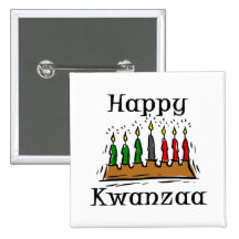 Velas felices de Kwanzaa Pin