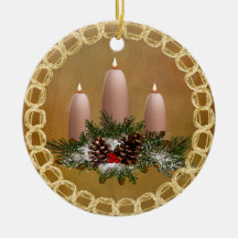 Velas festivas elegantes de ornamento ornamento de navidad