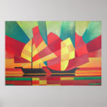 Velas y cielos del océano posters