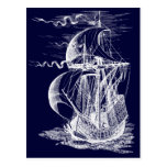 Velero del vintage tarjetas postales