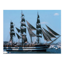 Velero grande tarjeta postal