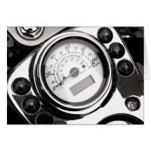 Velocímetro de la motocicleta tarjeta