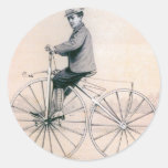 Velocipedist joven en el velocípedo de Michaux Pegatinas