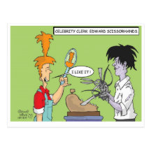 Vendedor de la celebridad: Edard Scissorhands Postales