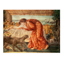 Veneno de colada de Circe en un florero Tarjetas Postales