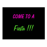 ¡VENIDO A UNA FIESTA!!! - invitación de la postal