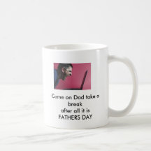 Venido en toma del papá. taza
