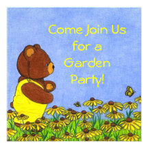 ¡Venido únase a nos para una fiesta de jardín! Inv Anuncio Personalizado