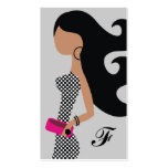¡VENTA 311-ON! Fashionista magnífico en gris Tarjetas De Visita