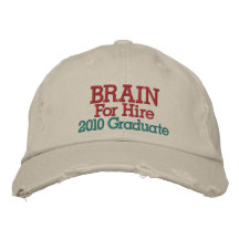 ¡VENTA! ¡Casquillo graduado - cerebro para el alqu Gorra Bordada