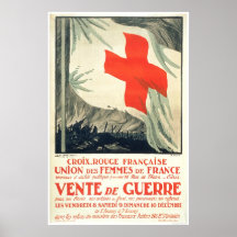 Venta francesa de la caridad de la Cruz Roja Posters