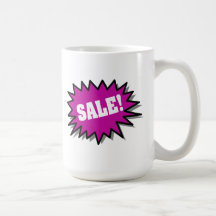Venta púrpura tazas de café
