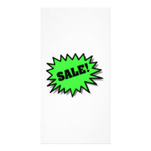 Venta verde plantilla para tarjeta de foto
