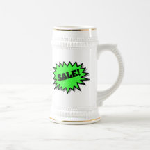 Venta verde taza de café