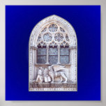 Ventana coa alas Marco del león de San Impresiones