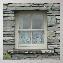 Ventana de la cabaña de Irlanda Posters