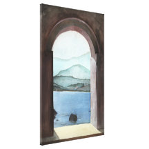 Ventana en Creta Impresiones De Lienzo
