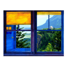Ventana en la garganta - postal