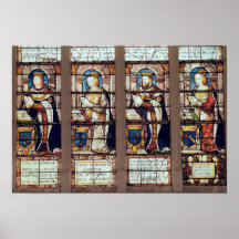 Ventana que representa a Louis de Borbón Poster
