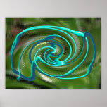 Ventana verde poster