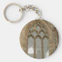 Ventana vieja de la iglesia llavero personalizado