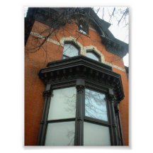 Ventana y fachada del hogar del Victorian del ladr Arte Con Fotos