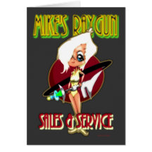 Ventas y servicio de Raygun de Mike Tarjetas