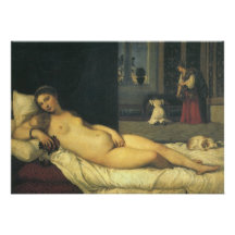 Venus de Urbino por Titian, arte renacentista Invitaciones Personalizada