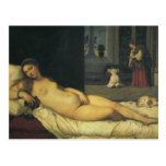 Venus de Urbino por Titian, arte renacentista Tarjeta Postal