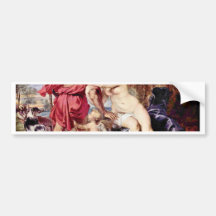 Venus y Adonis de Rubens Peter Paul Etiqueta De Parachoque