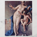 Venus y Cupid, por Ricci Sebastiano Flyer Personalizado