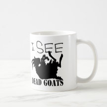 Veo cabras muertas taza de café