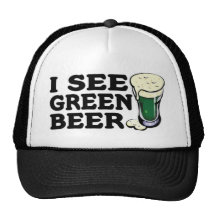 Veo la cerveza verde gorro